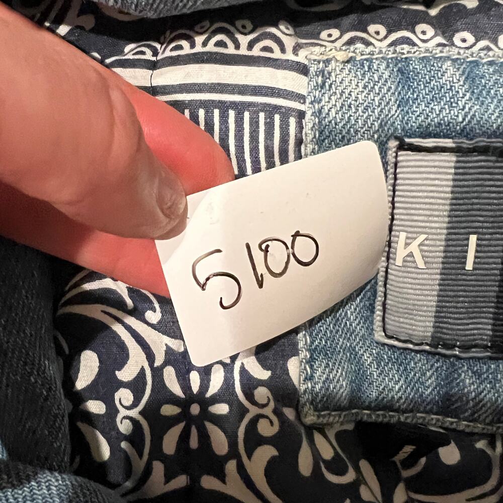 KITH Men's Denim Aviation Bomber Jacket Size L In Hosu 2.0 Wash - Picture 13 of 14